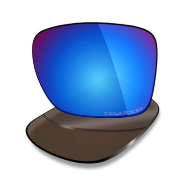 Imagem de Mryok Lentes de reposição para óculos de sol Costa Del Mar Mainsail, HD Polarized, proteção UV, resistente a impactos e ajuste perfeito, Azul gelo espelhado, One Size