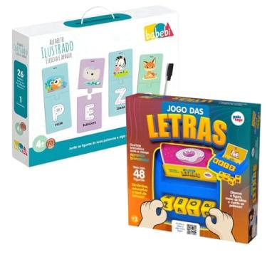 Imagem de Jogo das Letras Educativo + Quebra Cabeça Alfabeto Ilustrado