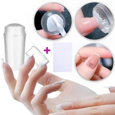 Imagem de Carimbo De Unha Para Francesinha Esponja De Silicone Transparente - OP