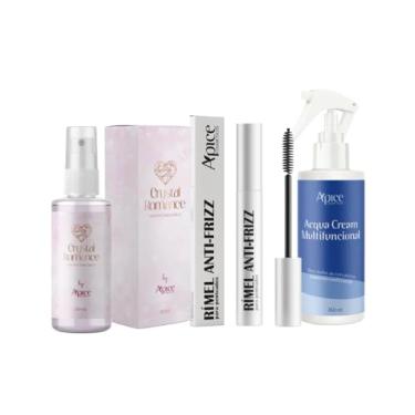 Imagem de Kit Perfume Crystal Romance, Rimel Antifrizz e Acqua Cream 260ml - Ápice