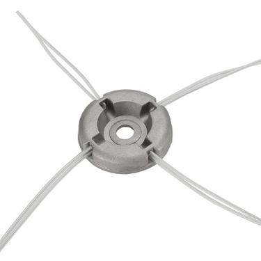 Imagem de 1 cortador de grama universal de alumínio, cabeça de corte, placa universal de ervas daninhas com corda de fio de nylon. Acessórios para cortador de grama, peças de reposição para cortador de grama