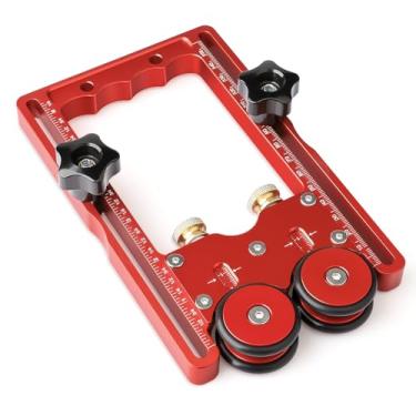 Imagem de Placas de penas para mesas de serra de mesa, acessório de serra de mesa de rasgo fino, guia de alumínio CNC ajustável para slots de 9,5 cm x 9,5 cm, ferramentas de trabalho de madeira (rolo de