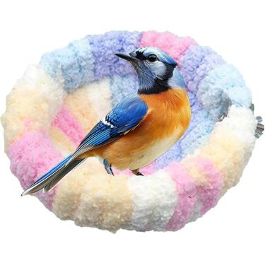 Imagem de Ninho De Pássaros | Ninho De Casa Para Pássaros De Calopsita | Ninho De Papagaio Canário, Abrigo Confortável Para Pássaros Pequenos Periquito Periquito, Trumpet color, B