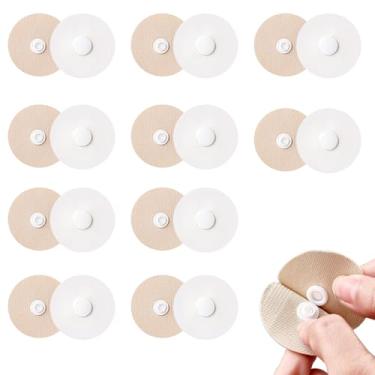 Imagem de 10 pares de botões de edredom, redondos sem passar a ferro e clipes de edredom sem agulha, suporte de colcha leve de encaixe, clipes de edredom para segurar o edredom dentro, evita que os edredons se