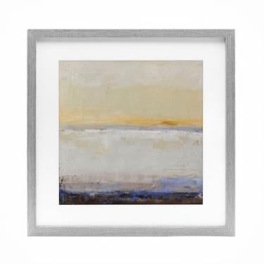 Imagem de Stupell Industries Impressão emoldurada Sweeping Subtle Horizon Gray sob vidro, design por Design Fabrikken, 13 x 13