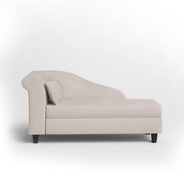 Imagem de Recamier Diva França 1,60m Suede Bege - Inova Decor
