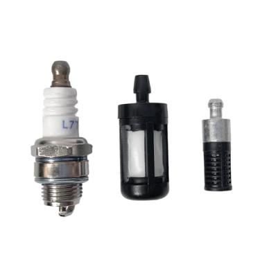 Imagem de GOLICC Kit de manutenção de motosserra MS170 MS180 - OEM compatível com STIHL série 017 018 | Filtro de ar de 3 camadas e vela de ignição de aço inoxidável (substitui 1130 124 0800, filtro de
