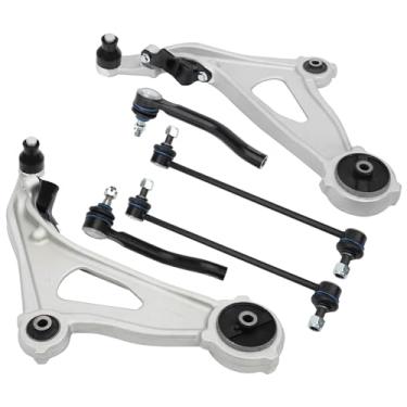 Imagem de Kit de braço de controle inferior dianteiro de 8 peças compatível com Nissan Pathfinder 2013-2020, 2014-2020 Infiniti QX60, 2013 JX35 - Links de barra oscilante de extremidade de haste de direção