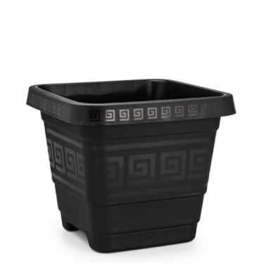 Imagem de Kit 04 Vasos Quadrados Extra Grande 59 Litros, Vasos Gigantes para Plantas de Grande Porte, Árvores Frutíferas, Arbustos e Palmeiras - Ideal para Pomar Doméstico e Jardim Sombreado(Preto)