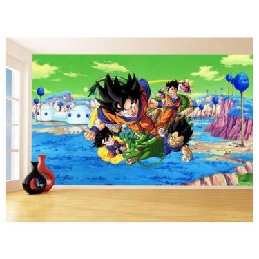 Imagem de Papel De Parede Dragon Ball Goku Vegeta Anime 3,5M Dbz424 - Você Decor
