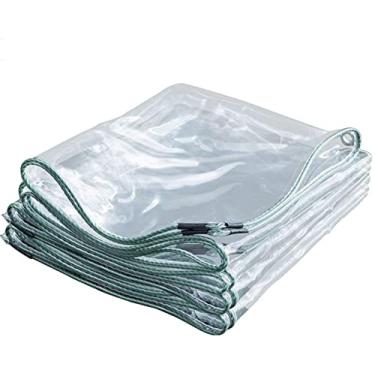 Imagem de Capa de lona resistente à prova d'água 6 x 8 m, lona à prova d'água, lona pequena à prova d'água, com ilhós de alumínio, durável, resistente à água, resistente ao clima, abrigo protetor