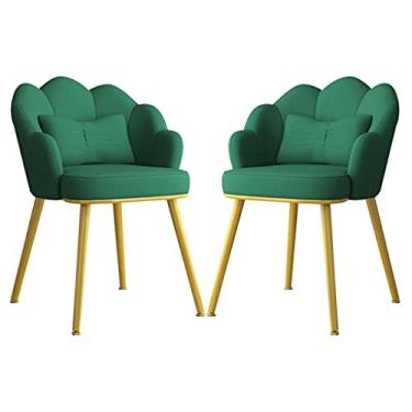 Imagem de Cadeiras de jantar Chai cadeiras de sala de jantar cadeiras de couro cozinha jantar conjunto de 2, quarto moderno quarto casamento sala varanda sofá cadeira penteadeira mesa de maquiagem cadeira com