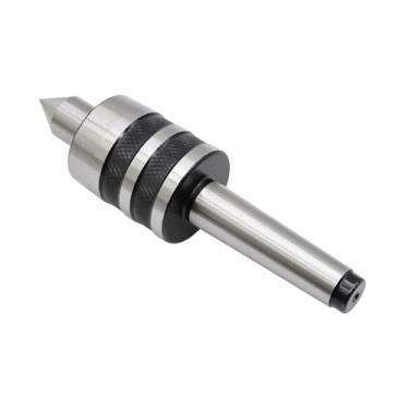 Imagem de Yunnergo MT1 MT2 MT3 MT4 Rolamento de esferas Morse Taper Medium Duty Live Center Torno de rolamento triplo para trabalho CNC de madeira e metal (tipo de rotação interna) (MT2)