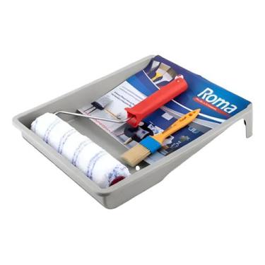 Imagem de Kit Para Pintura 03 Peças Pinceis Roma - Roma Pincéis, Marrom-claro