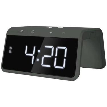 Imagem de Despertador com Carregador Indução 3 em 1 Touch RGB Rápido Peining PEI