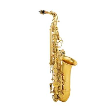 Imagem de Instrumento de saxofone Alto Eb Tune Saxofone Latão Instrumento Musical Dourado Lacado Sax com Acessórios Adequado para Praticar Desempenho