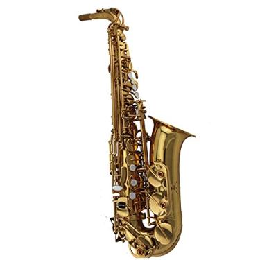 Imagem de Kit de saxofone profissional de alto grau laca dourada saxofone alto latão saxofone para iniciantes