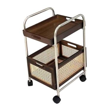 Imagem de Ｂｅｓｇａ Carrinho de armazenamento doméstico Organizador de cesto de cesta de fundo rolante carrinho de maquiagem carrinho de maquiagem para o quarto de quarto