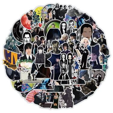 Imagem de Adesivo Anime Wednesdays Vinyl Cartoon Anime 50 unidades para água