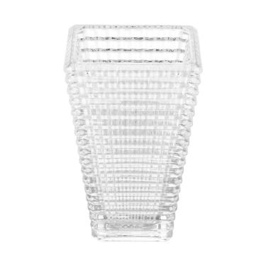 Imagem de Vaso Decorativo de Cristal Maya Transparente 27,5x16,5cm Wolff