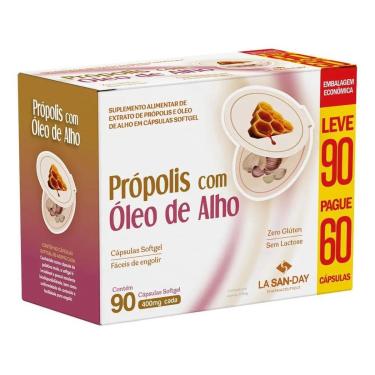 Imagem de Própolis Óleo de Alho 90 Cápsulas La San Day-Unissex