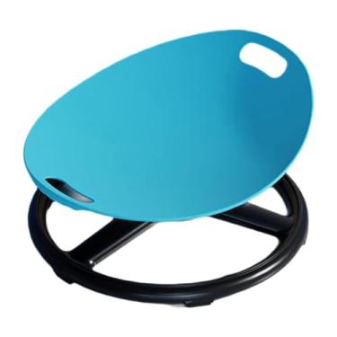 Imagem de ＫＬＫＣＭＳ Cadeira giratória infantil, brinquedo sensorial, equipamento de brincar, brinquedo de equilíbrio, assento giratório antiderrapante para meninos e, Azul
