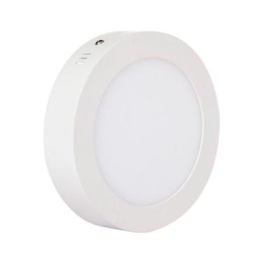 Imagem de Luminaria led sobrepor redonda slim 18w 3000k kian