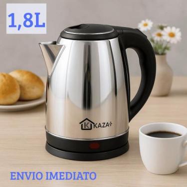 Imagem de Chaleira Elétrica 1.8 Litros Inox Kaza Cor Prata - KAZA MAIS, 110V