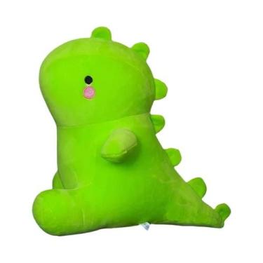 Imagem de Brinquedo De Pelúcia Dinossauro Colorido E Macio, Dinossauro Sentado, 