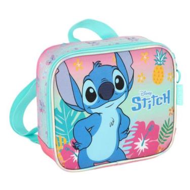 Imagem de Lancheira Térmica Escolar Stitch Disney Luxcel Costa Rosa
