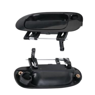 Imagem de Maçaneta externa da porta compatível com Mitsubishi Carisma, dianteira, traseira, esquerda, direita, preta, modelo Space Star, 1998-2002(Front Left and Right)