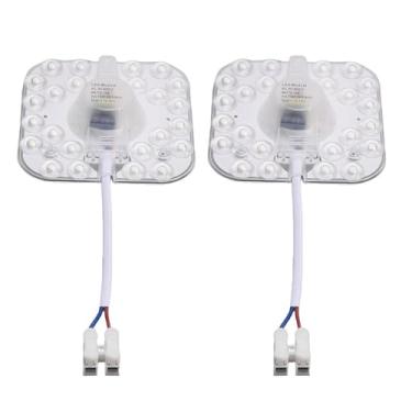 Imagem de aqxreight Placa de Luz de Teto Led, 2 Peças, Painel Magnético de Alumínio de 12w Com Distribuição de Luz Uniforme, para Luz Pendente, Lustre de Parede (Quadrada)