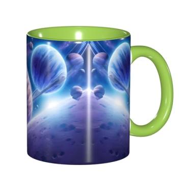 Imagem de Zeraoke Planet Print Canecas de café criativas, personalizadas, presente para família, tamanho de 325 ml, unissex