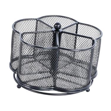 Imagem de Ｂｅｓｇａ Suporte giratório para utensílios, incluindo porta-palitos, canetas, pincéis de maquiagem e giz de cera.