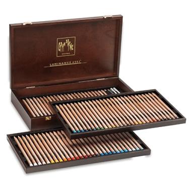 Imagem de Caran D'Ache Lápis de Cor Luminance 76 Cores Caixa de Madeira, 76 Cores