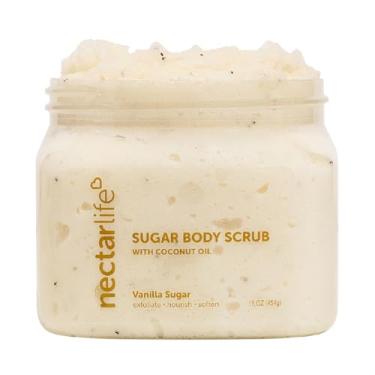 Imagem de Nectar Bath Treats Esfoliante De Açúcar Life, Corporal Hidratante Com Óleo Coco E Manteiga Karité, Pré-Barba (473 Ml, Baunilha)