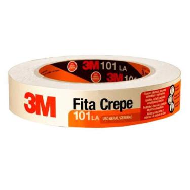 Imagem de Fita Crepe 3M Uso Geral 101 LA Alta Resistência 24mmX50m - Embalagem c