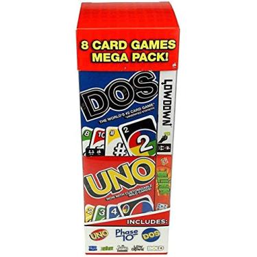 Imagem de Mattel Games 8 Card Games Mega Pack - Uno, Phase 10, DOS, Mad Gab, etc