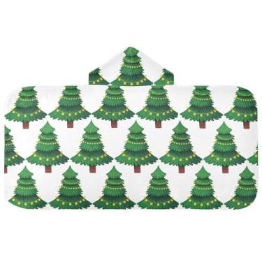 Imagem de Burbuja Toalha de banho com capuz de laço rosa para crianças, toalha de praia de pelúcia macia absorvente para chá de meninas e meninos 3-10 anos, 61 x 127 cm