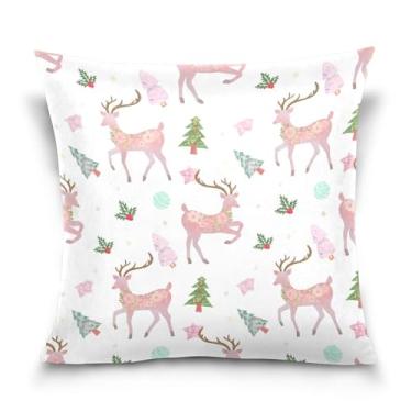 Imagem de Burbuja Capas de almofada 45,7 x 45,7 cm, capa de almofada de veludo macio de árvore de inverno decorativa para sofá, sala de estar, quarto