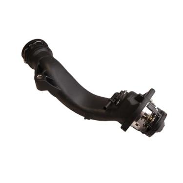 Imagem de MITZONE Conjunto de carcaça de termostato de refrigeração de alumínio compatível com Mercedes Benz CL550 CL550 CLS550 E550 GL550 GLE550 GLS550 S550 ML550 SL550 ML500 S500 GL500 CL63 AMG E633 AMG 4. 7L