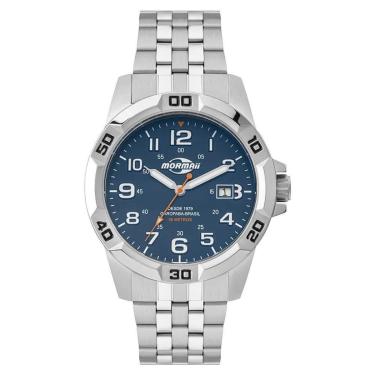 Imagem de Relógio Mormaii Masculino Steel Basic Prata - MO2317AD/1A-Masculino