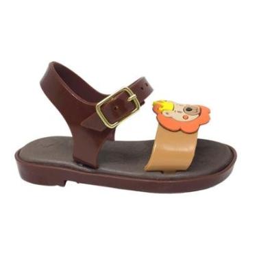 Imagem de Sandália Infantil Menino Papete Leão Confortável E Macia Antiderrapante Poderosa escola-Masculino