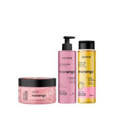 Imagem de Labotrat Dia a Dia Morango Esfo 300ml + Hidra 190ml + Óleo de Banho 20