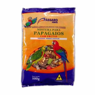 Imagem de Mistura P/ Papagaios - Pássaro Forte - Sabor Banana - 500G - PLURI-PET