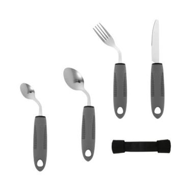Imagem de Conjunto De Utensílios Adaptáveis Para Idosos Com Parkinson E Artrite,