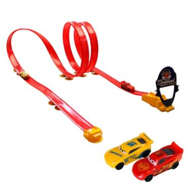 Imagem de Pista De Carrinho Carros Looping Triplo E 2 Carrinhos Mcqueen E Cruz Ramirez Toyng