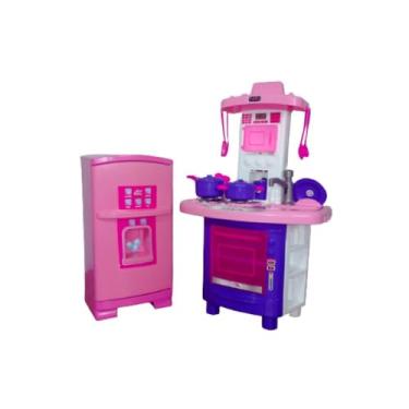 Imagem de Cozinha Infantil Completa com Geladeira Brinquedo