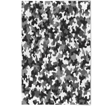 Imagem de Quebra-cabeça preto de camuflagem abstrata para adultos, 1000 peças, presentes de elefantes brancos para família, quebra-cabeças legais para adultos, decoração de arte animal, 1000 peças, 75 x 50 cm