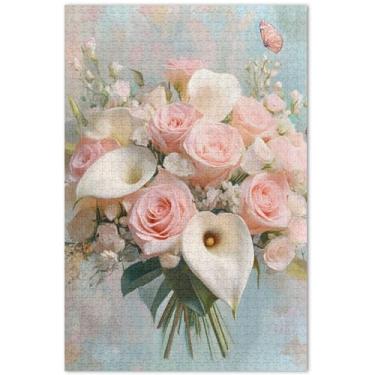 Imagem de Unicórnios roxos cenário fantástico quebra-cabeça 500 peças adultos pintura animal arte divertido quebra-cabeça elefantes brancos presentes, 51 x 35 centímetros